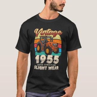 T-shirt Vintage Est 1955 Farmer Tractor 67E Anniversaire 6