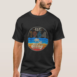 T-shirt Vintage Est.1964 58th Birthday Born In May 1964 58