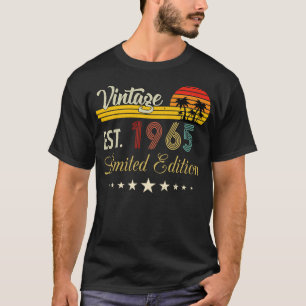 T-shirt Vintage Est 1965 Edition Limitée Anniversaire
