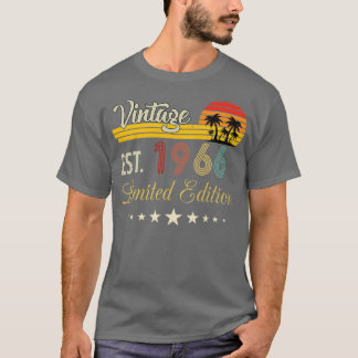 T-shirt Vintage Est 1966 Edition Limitée Anniversaire
