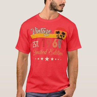 T-shirt Vintage Est 1968 Edition Limitée Anniversaire