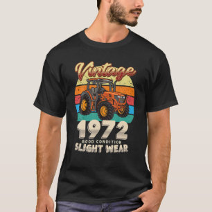 T-shirt Vintage Est 1972 Farmer Tractor 50E Anniversaire 5