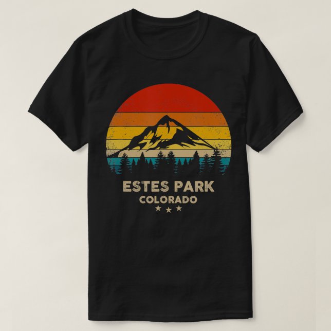 T-shirt Vintage Estes Park Retro Souvenir (Design devant)