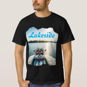 T-shirt Vintage été et Lakeside vacances en famille
