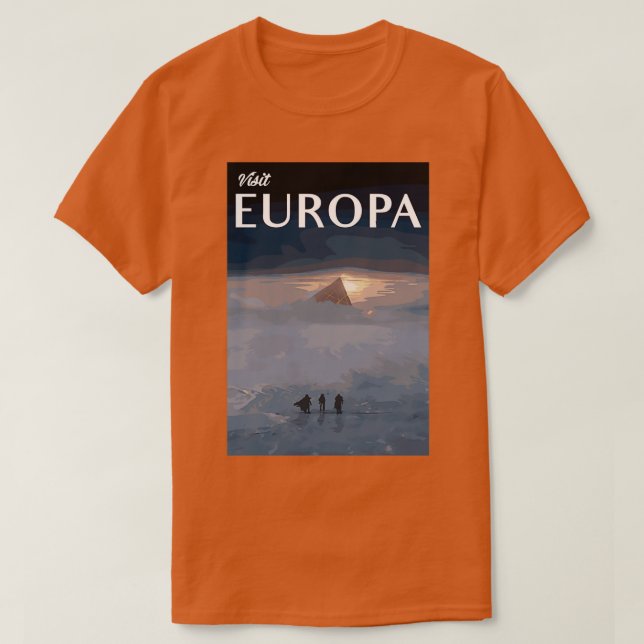 T-shirt Vintage Europa Tourisme Advert (Design devant)