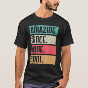 T-shirt Vintage Extraordinaire depuis juin 2001 Joyeux ann
