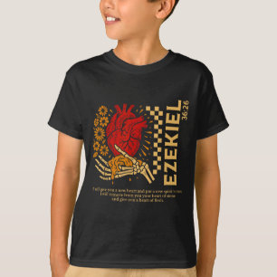 T-shirt Vintage Ézéchiel 36-26 Cœur de Chair Verset Bibliq