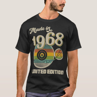 T-shirt Vintage Fabriqué En 1968 55e Anniversaire Limite D