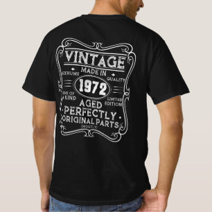 T-shirt Vintage Fabriqué En 1972 Retro Classic