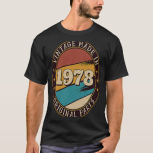 T-shirt Vintage Fabriqué En 1978 les années 70 Anniversair
