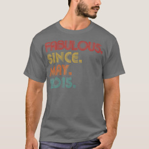 T-shirt Vintage fabuleux depuis mai 2015 Retro 8e annivers