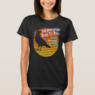 T-shirt Vintage Facilement Distrait Par Oiseaux Oiseaux Oi