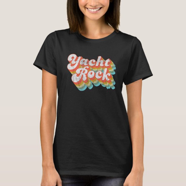 T-shirt Vintage Fade Yacht Rock Party Boat (Devant)