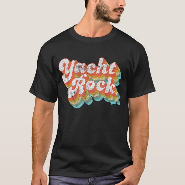 T-shirt Vintage Fade Yacht Rock Party Boat (Devant)