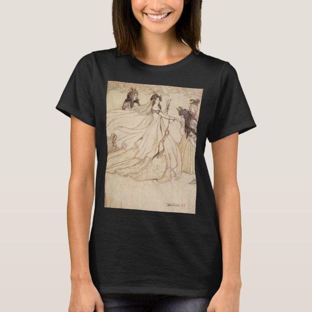T-shirt Vintage Fairy Tales, Cinderella by Arthur Rackham (Devant)