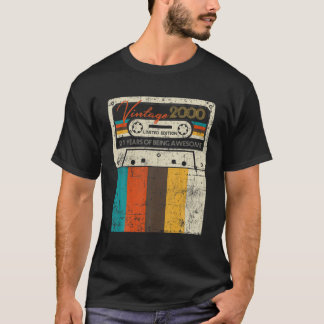 T-shirt Vintage Fait En 2000 21E Cadeaux Anniversaires 21 