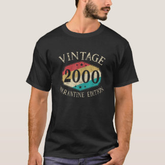 T-shirt Vintage Fait En 2000 21E Cadeaux Anniversaires 21