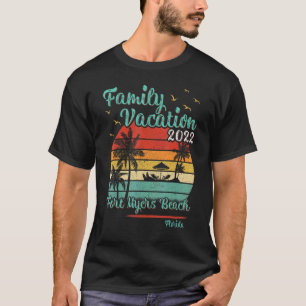 T-shirt Vintage Famille Vacances 2022 Floride Fort Myers B