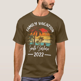 T-shirt Vintage Famille Vacation 2022 Californie Père Noël