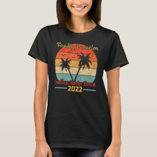 T-shirt Vintage Famille Vacation 2022 Florida Indian Rocks