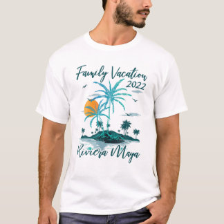 T-shirt Vintage Family Vacation 2022 Mexico Riviera Maya B