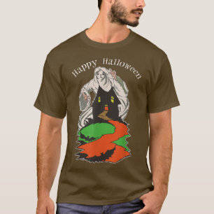 T-shirt Vintage Fantôme D'Inquiétude Survolant Une Éffraya