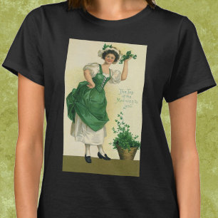 T-shirt Vintage Fête de la Saint-Patrick, Chanceux Trèfles
