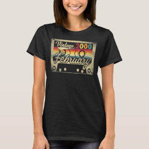 T-shirt Vintage février 2000 23e anniversaire 23 ans