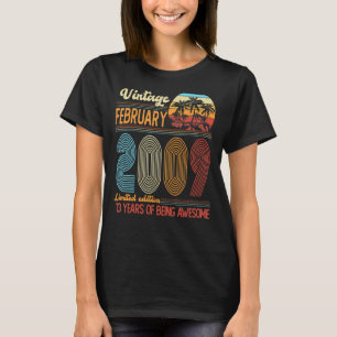 T-shirt Vintage février 2009 Anniversaire