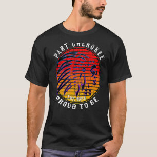 T-shirt Vintage Fier De Faire Partie Du Cherokee Indien Am