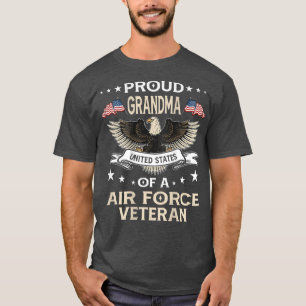 T-shirt Vintage fière grand-mère United States Flag Air Fo