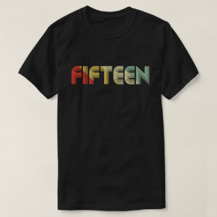 T-shirt vintage fifteen 15th Birthday Gift