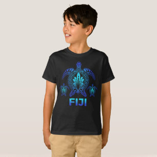 T-shirt Vintage Fiji Ocean Blue Sea Turtle Souvenirs