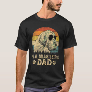 T-shirt Vintage Fila Brasileiro Papa Amoureux de les chien
