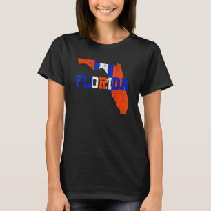 T-shirt Vintage Floride Carte Femmes Hommes Filles Garçons
