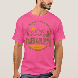 T-shirt Vintage Fraser Colorado Mountain Randonnée Souveni