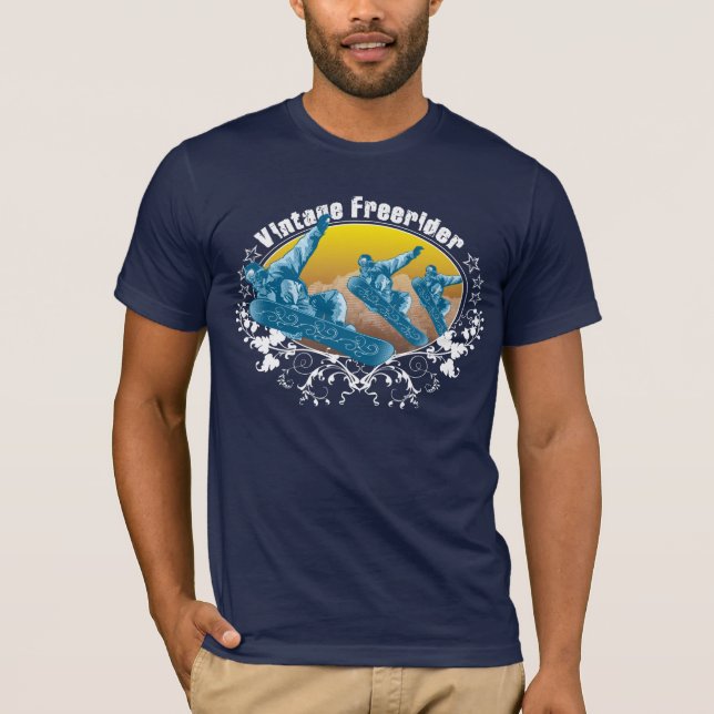 T-shirt Vintage free rider (Devant)