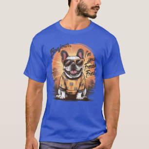 T-shirt Vintage French Buldog ami drôle