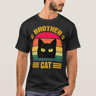 T-shirt Vintage Frère Chat Funny Frère Style Amoureux des