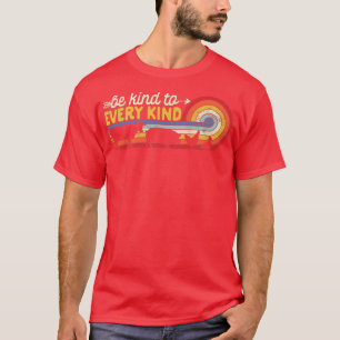 T-shirt Vintage Funky Être Gentil À Toutes Sortes Retro Ve