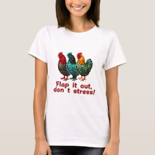 T-shirt Vintage Funny Chicken Rétro Agricole de volaille d
