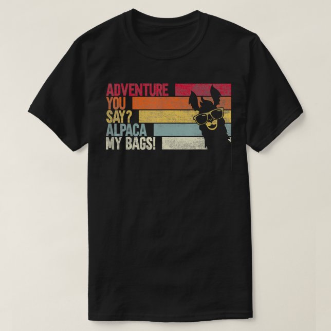 T-shirt Vintage Funny Travel (Design devant)