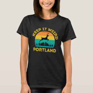 T-shirt Vintage Gardez-le bizarre Portland Oregon