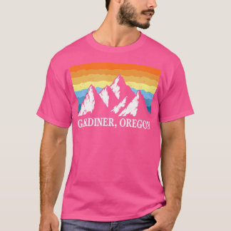 T-shirt Vintage Gardiner Oregon Mountain Randonnée souveni