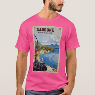 T-shirt Vintage Gardone Lake Garda Italie Voyage