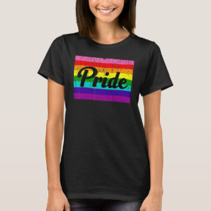 T-shirt Vintage Gay pride Rainbow Word 2