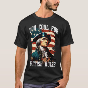 T-shirt Vintage George Washington Trop Cool Pour Le Rul Br