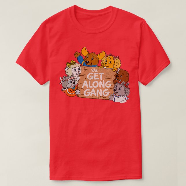 T-shirt Vintage Get Along Gang (Design devant)