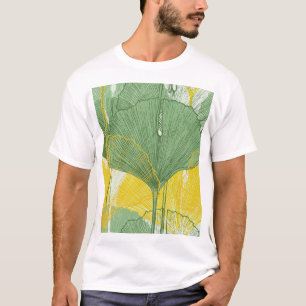 T-shirt Vintage Ginkgo Biloba : Feuilles tropicaux