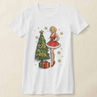 T-shirt Vintage Glam Meets Street Edge: Inspired 3D Graffi